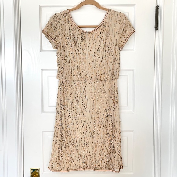 Adrianna Papell Short Sequin Dress - Picture 2 of 7